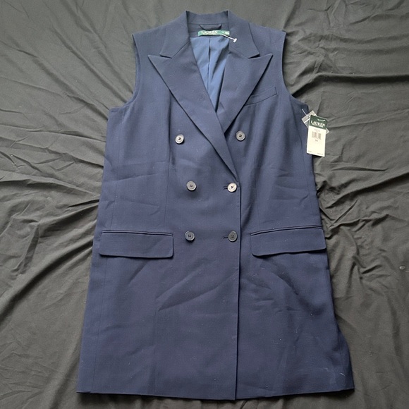 Polo Ralph Lauren Jackets & Blazers - Polo Ralph Lauren Navy Double-Breasted Vest